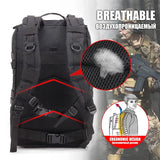 QT&QY 30/45L Man Tactical Backpacks Military Traveling Bags Army Outdoor 3P Assault Pack EDC Molle Pack For Trekking Hunting Bag