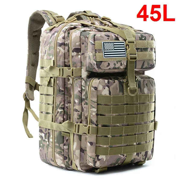 QT&QY 30/50L Man Tactical Backpacks Military Traveling Bags Army Outdoor 3P Assault Pack EDC Molle Pack For Trekking Hunting Bag