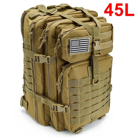 QT&QY 30/50L Tactical Military Backpacks For Man  Army Outdoor Bags 3P Assault Pack EDC Molle Pack For Trekking Hunting Bag