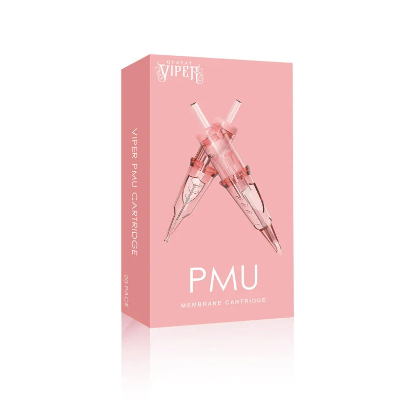 Quality Pink VIPER PMU SMP Super Sharp Durable  20pcs/Box Tattoo Makeup Cartridge Needle Micropigmentation Permanent Makeup Eye