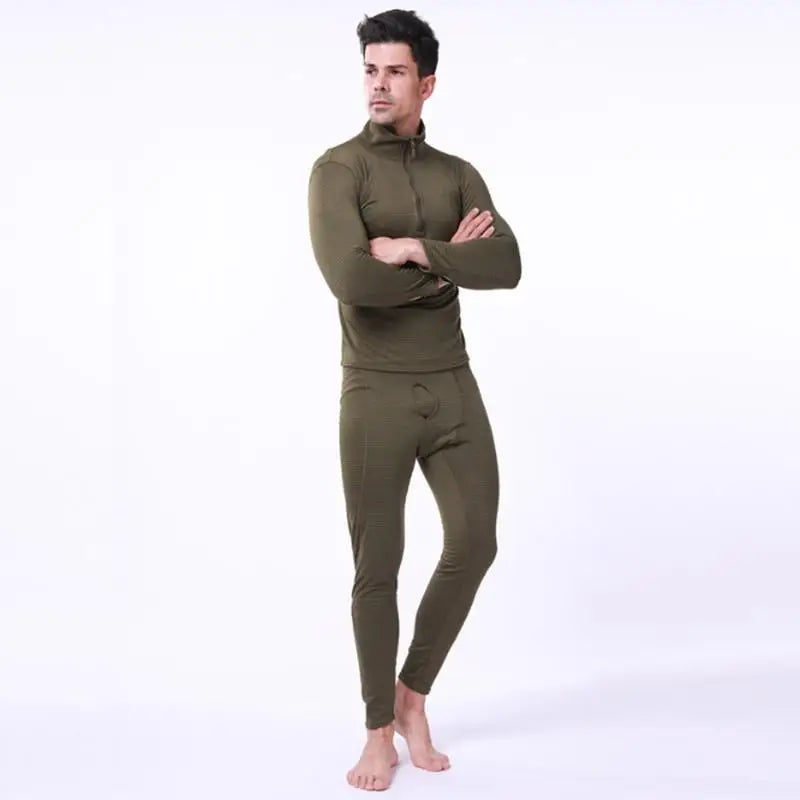 Quick Sweat Winter Compression Johns Clothing Thermal Drying Warm Long Underwear Military Army Men Sets Fleece Thick Thermo