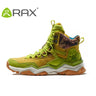 RAX Men Hiking Shoes Mid-top Waterproof Outdoor Sneaker Men Leather Trekking Boots Trail Camping Climbing Hunting Sneakers Women