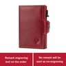 RFID Smart Pop Up Card Wallet for Men Genuine Leather Card Case for 8-10 Cards Slim Women Zip Coin Purse with Notes Compartment