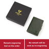 RFID Smart Pop Up Card Wallet for Men Genuine Leather Card Case for 8-10 Cards Slim Women Zip Coin Purse with Notes Compartment