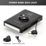 ROCKBROS Bike Light With Built In 5000mAh Batter Bicycle Light Type-C Charging Waterproof Cycling Lamp Handlebar Flashlight
