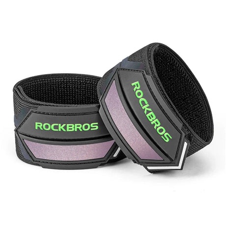 ROCKBROS Cycling Bicycle Pants Hand Clip Reflective Belt Sports Safety Running Bike Spirituality Light Belt Riding Ankle Support