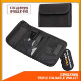 ROCOTACTICAL Triple Fold Wallet Bag Tactical Wallet Pouch Waterproof Wallet ID Holder Tactical Cards Holder Pouch