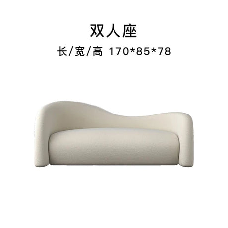 Relax Modern garden Sofa Curved Cheap Nordic lazy White Bar Couch Cushioned Single Sofa Cama Plegable theater Furniture MZY