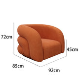 Relax Modern garden Sofa Curved Cheap Nordic lazy White Bar Couch Cushioned Single Sofa Cama Plegable theater Furniture MZY