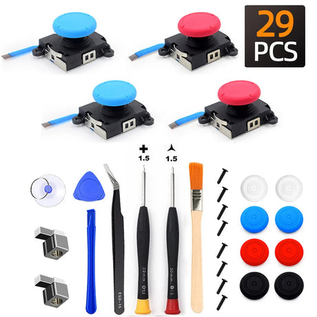 Replacement Joycon Joystick Thumb Stick Repair Kit for Nintendo Switch 3D Joystick Analog Sticks NS Lite Controller Repair Tool