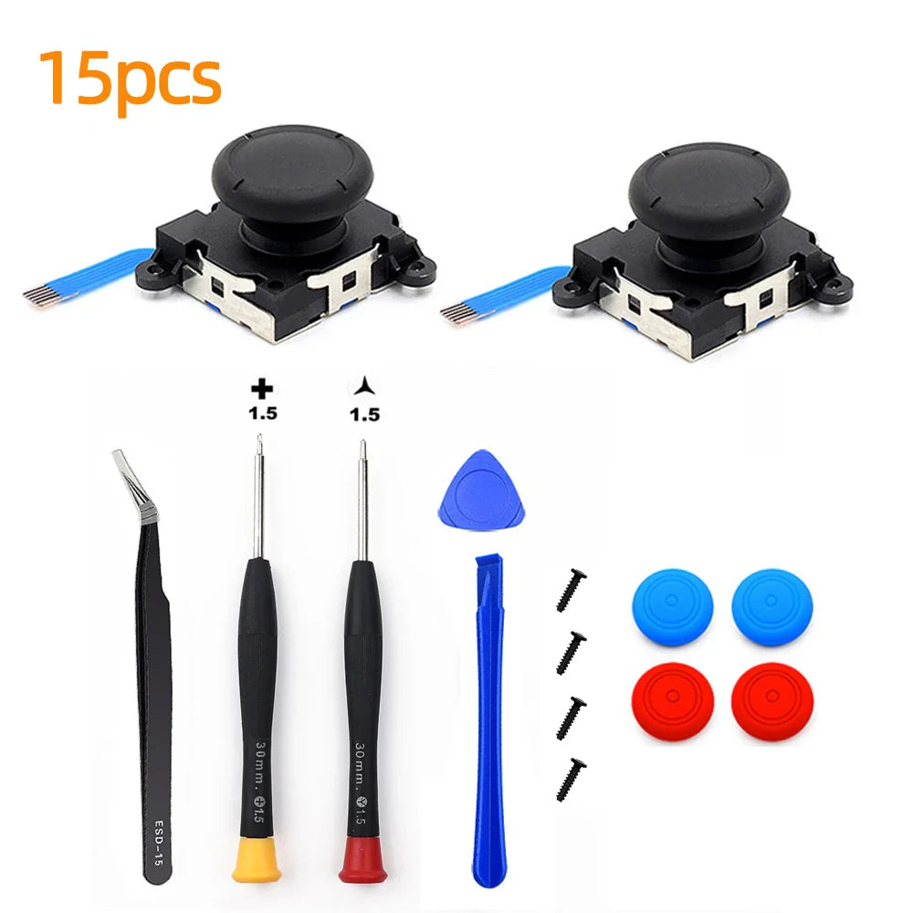 Replacement Joycon Joystick Thumb Stick Repair Kit for Nintendo Switch 3D Joystick Analog Sticks NS Lite Controller Repair Tool