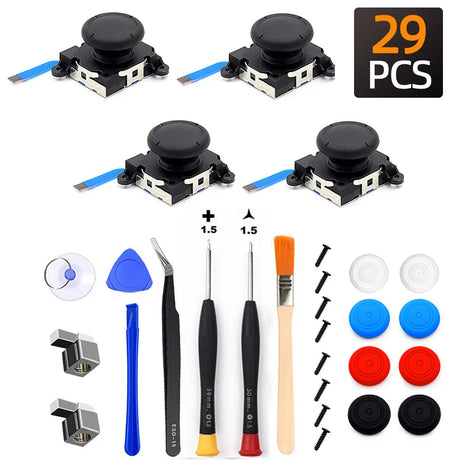 Replacement Joycon Joystick Thumb Stick Repair Kit for Nintendo Switch 3D Joystick Analog Sticks NS Lite Controller Repair Tool