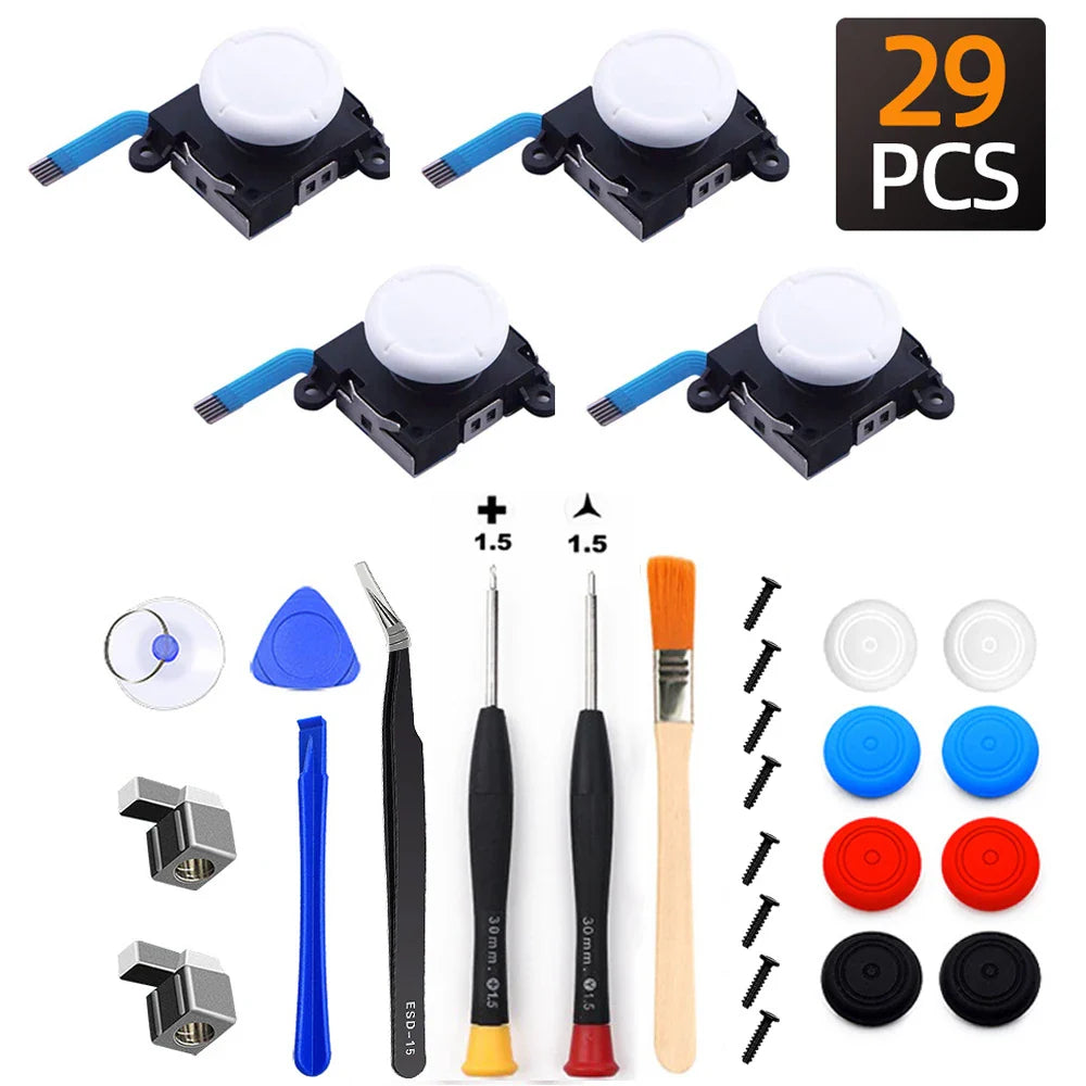 Replacement Joycon Joystick Thumb Stick Repair Kit for Nintendo Switch 3D Joystick Analog Sticks NS Lite Controller Repair Tool