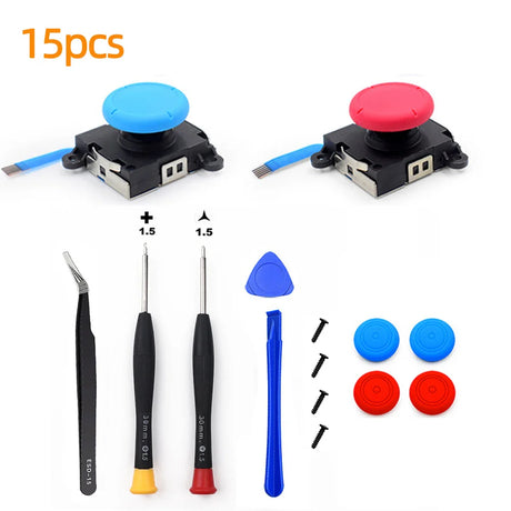 Replacement Joycon Joystick Thumb Stick Repair Kit for Nintendo Switch 3D Joystick Analog Sticks NS Lite Controller Repair Tool