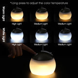 Retro Camping Lantern USB Rechargeable Haning Hook Night Light Battery Powered Tent Table Light For Outdoor Emergency Table Lamp