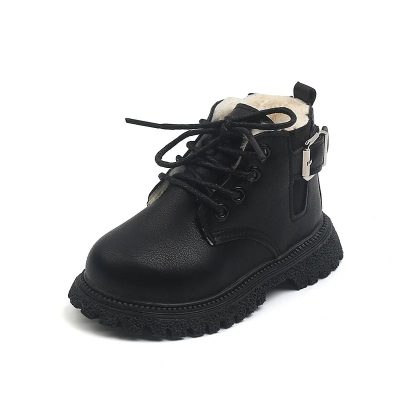 Retro Children's Riding Boots 2024 Spring Autumn Ankle Boots Fashion Kids Girls Casual Shoes Top Quality Boys Baby Leather Boots