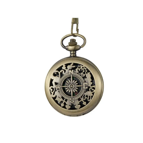 Retro Outdoor Hiking Navigation Compass Vintage Bronze Pocket Compass Kid Gift Retro Pocket Watch Compass Outdoor Tool