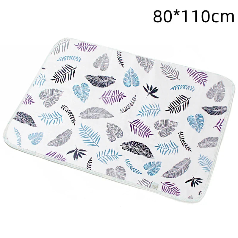 Reusable Cloth Diaper Baby Changing Pad Mattress Diaper Newborn Cotton Washable Waterproof Travel Mat Cover Sheet