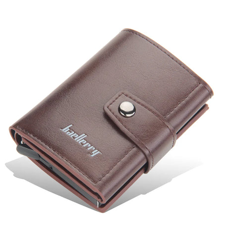 Rfid Men Card Wallets Hasp Small Card Wallets PU Leather Slim Mini Wallet Qaulity Male Purses