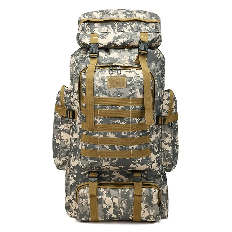 Rilibegan Military Men Travel Backpack Tactical Climbing Outdoor Hiking Camouflage Multifunctional Bag Military Backpack