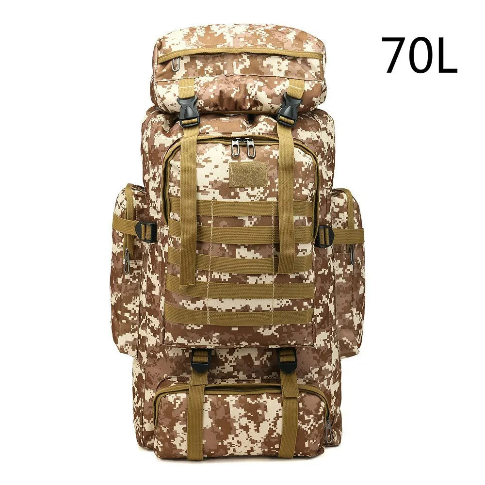 Rilibegan Military Men Travel Backpack Tactical Climbing Outdoor Hiking Camouflage Multifunctional Bag Military Backpack