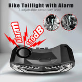 Rockbye Bicycle Rear Light Alarm Waterproof Rechargeable Scooter Bike Turn Signal Warning Lamp Auto Brake Light