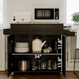 Rolling Kitchen Island Table on Wheels With Drop Leaf Iron Trolley Cart Storage Cabinet Drawer Spice/Towel Rack Wheelbarrow Hand