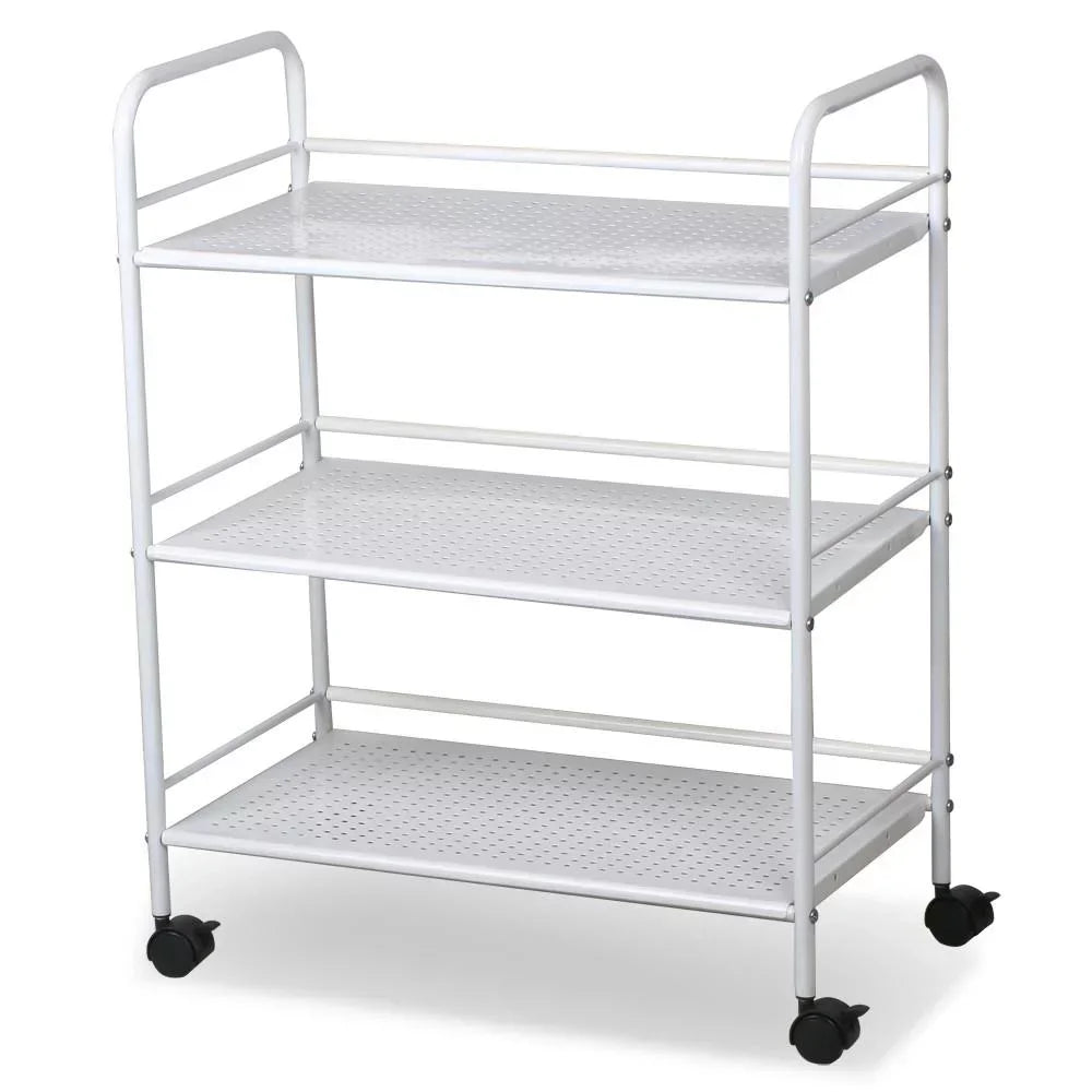 Rolling Trolley Cart 3 Shelves Hair Beauty Salon Spa Storage Equipment Organizer Kitchen Island Table