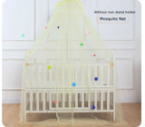 Romantic Baby Cradle Mosquito Net Children Cot Canopy Tent Crib Netting Mesh Without Stand Holder Kids Bedroom Decoration