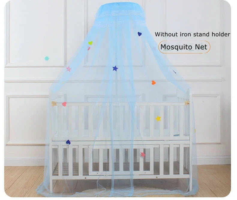 Romantic Baby Cradle Mosquito Net Children Cot Canopy Tent Crib Netting Mesh Without Stand Holder Kids Bedroom Decoration