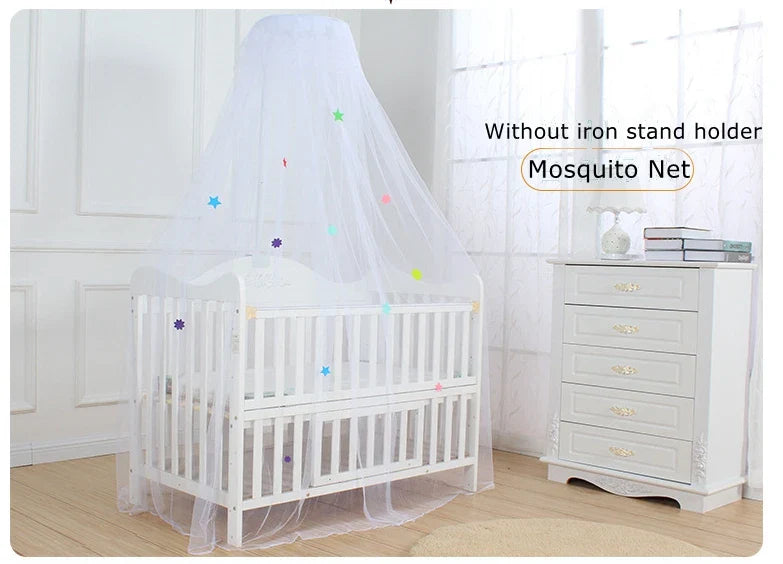 Romantic Baby Cradle Mosquito Net Children Cot Canopy Tent Crib Netting Mesh Without Stand Holder Kids Bedroom Decoration