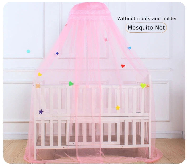 Romantic Baby Cradle Mosquito Net Children Cot Canopy Tent Crib Netting Mesh Without Stand Holder Kids Bedroom Decoration