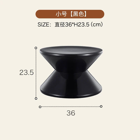 Round Coffee Table Plastic Nordic Home Furniture Living Room Sofa Side Tables Hallway Shoes Stool Balcony Small Desk Nightstands