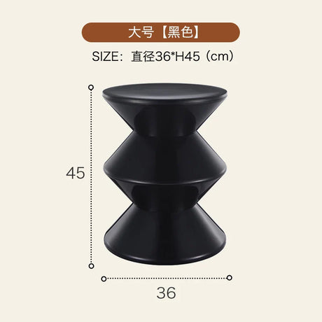 Round Coffee Table Plastic Nordic Home Furniture Living Room Sofa Side Tables Hallway Shoes Stool Balcony Small Desk Nightstands