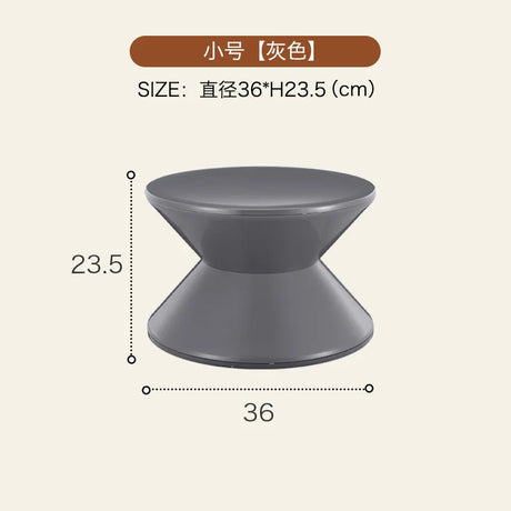 Round Coffee Table Plastic Nordic Home Furniture Living Room Sofa Side Tables Hallway Shoes Stool Balcony Small Desk Nightstands