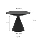 Round Light Luxury Metal Coffee Table Living Room Furniture Sofa Side Table A Few Balcony Tea Table Bedroom Nightstand