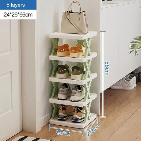 Rounded Combined Shoe Cabinet Storage Small And Convenient Can Be Freely Household Multi-Layer Corners Plastic Storag