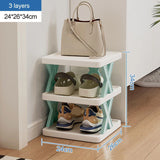 Rounded Combined Shoe Cabinet Storage Small And Convenient Can Be Freely Household Multi-Layer Corners Plastic Storag