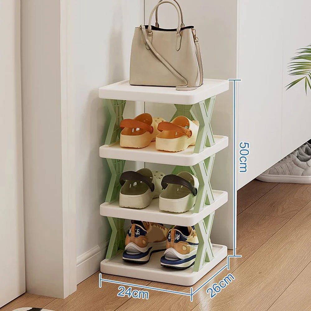 Rounded Combined Shoe Cabinet Storage Small And Convenient Can Be Freely Household Multi-Layer Corners Plastic Storag