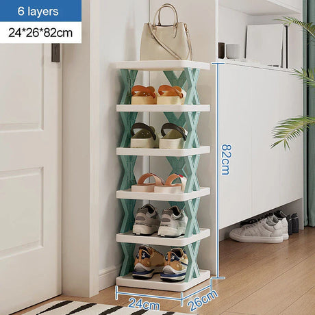 Rounded Combined Shoe Cabinet Storage Small And Convenient Can Be Freely Household Multi-Layer Corners Plastic Storag