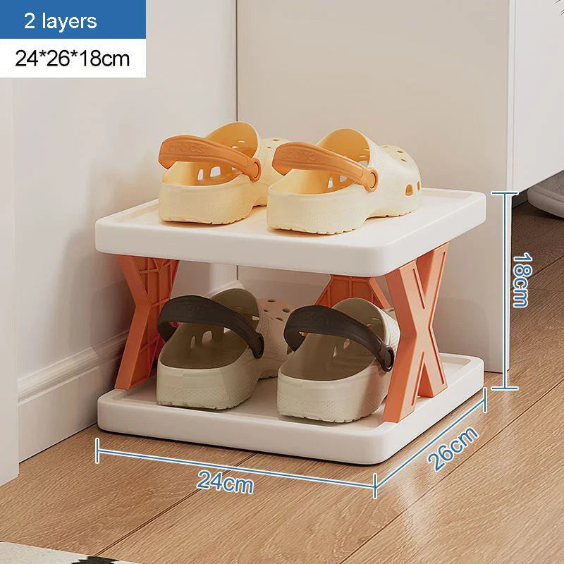 Rounded Combined Shoe Cabinet Storage Small And Convenient Can Be Freely Household Multi-Layer Corners Plastic Storag