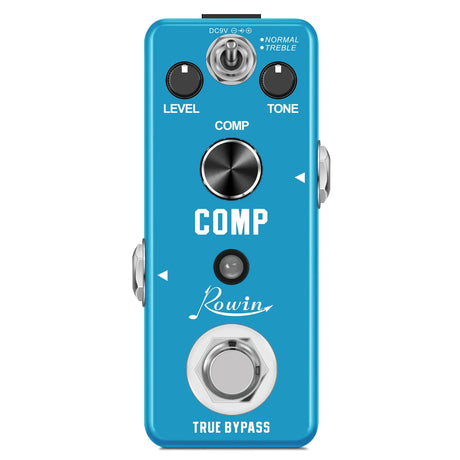 Rowin Guitar Compressor Pedal Digital Comp Effect Pedals For Electric Guitar Classic Studio Grade Compressors