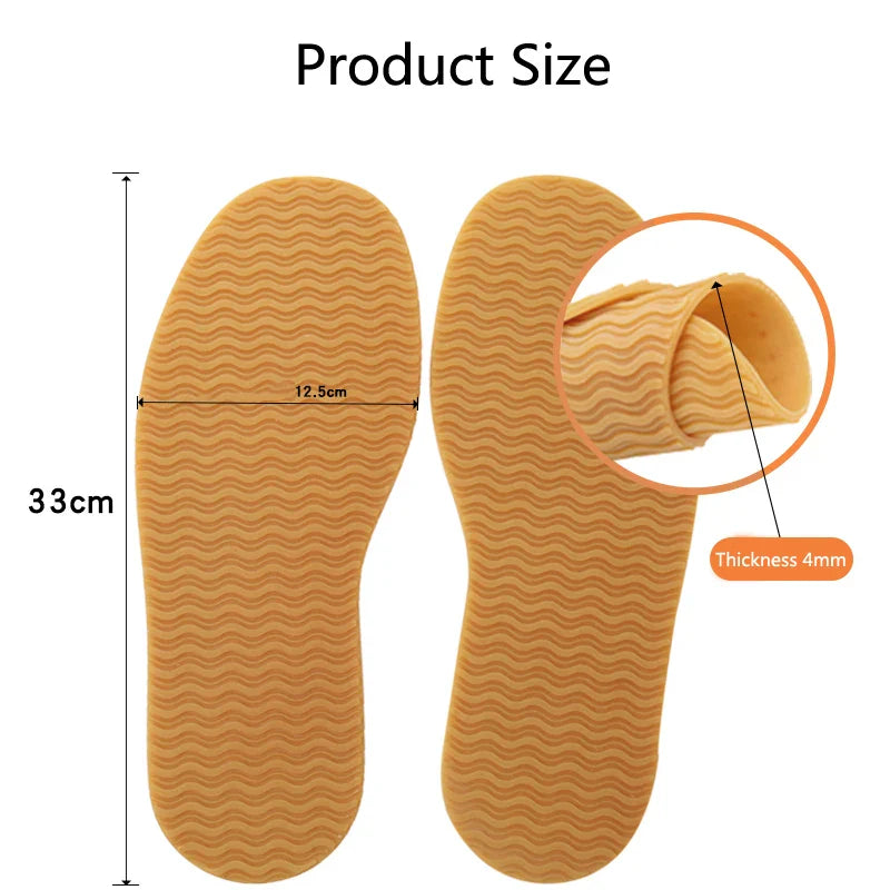 Rubber Soles for Shoes Repair Sole Replacement Sheet Non Slip Wear-resistant Sole Protector Sneakers DIY Making Shoes Material