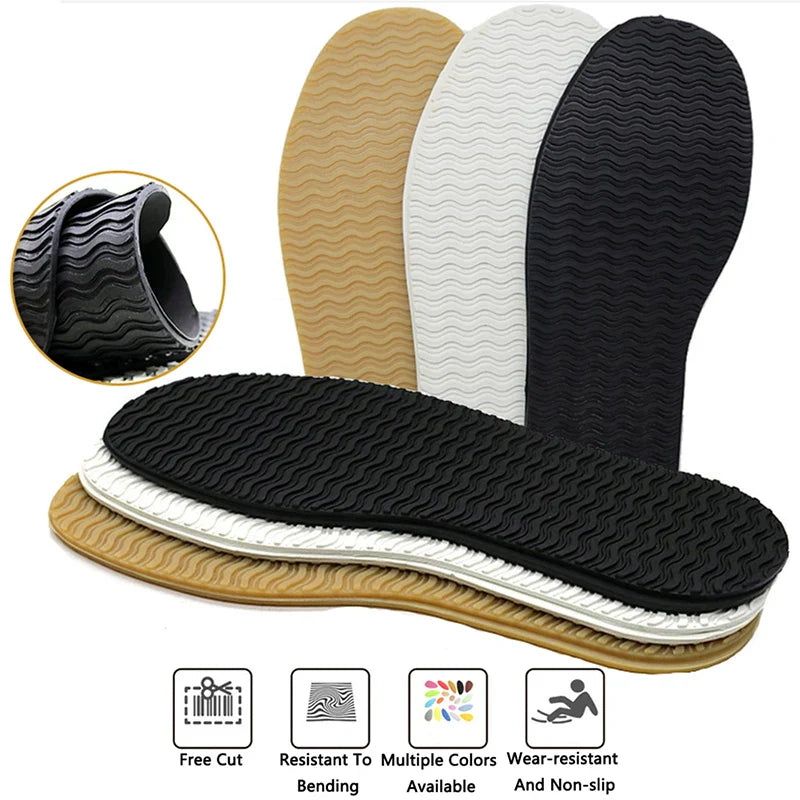 Rubber Soles for Shoes Repair Sole Replacement Sheet Non Slip Wear-resistant Sole Protector Sneakers DIY Making Shoes Material