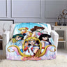 S-Sailor-Moon Anime Fashion Cartoon kawaii Flannel   Throw blanket Children and adult Gift Sofa Travel Camping