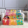 S-Sailor-Moon Anime Fashion Cartoon kawaii Flannel   Throw blanket Children and adult Gift Sofa Travel Camping