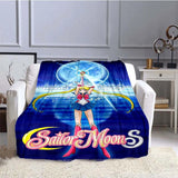 S-Sailor-Moon Anime Fashion Cartoon kawaii Flannel   Throw blanket Children and adult Gift Sofa Travel Camping