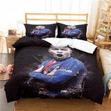 Football Star Pattern Duvet Cover Set Bedding for Adult Kids Bed Set Comforter Cover Bedding Set 10 Sizes