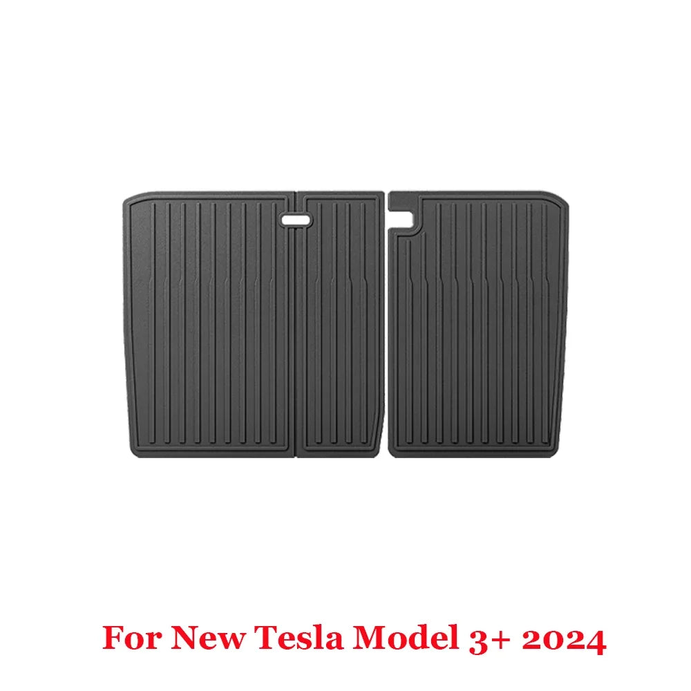 For 2024 New Tesla Model 3 Highland Floor Mats TPE All Weather Front Rear Cargo Liner Mat, Waterproof Anti-Slip Mats Accessories