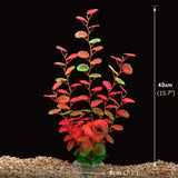 24-52cm Large Aquarium Plants Plastic Grass Fish Tank Decor Artificial Fake Water Plant Ornaments Aquarium Accessories